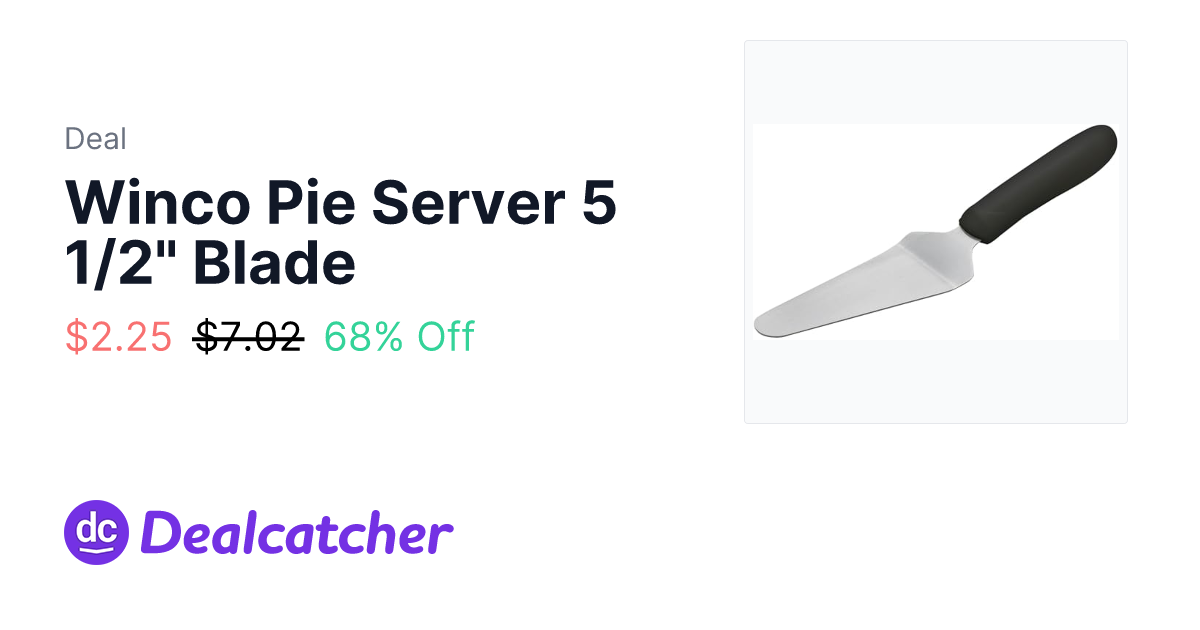 Amazon - Winco Pie Server 5 1/2" Blade $2.25