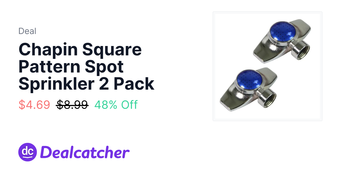 Amazon - Chapin Square Pattern Spot Sprinkler 2 Pack $4.69