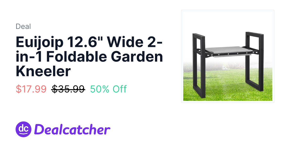Amazon - Euijoip 12.6" Wide 2-in-1 Foldable Garden Kneeler $17.99