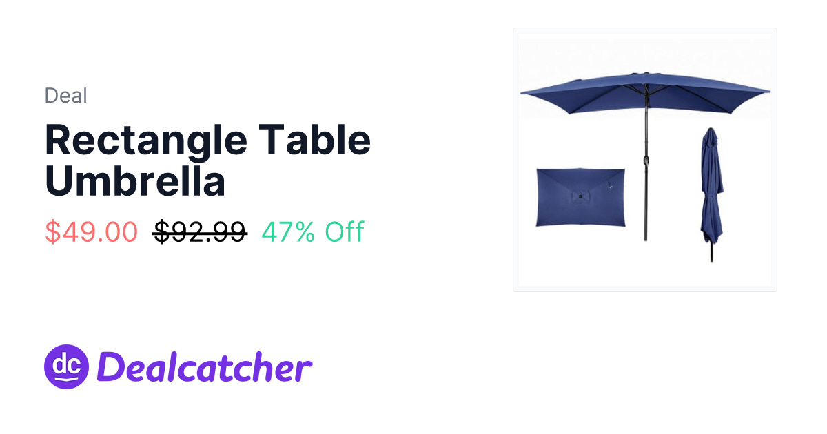 DailySteals - Rectangle Table Umbrella $49.00