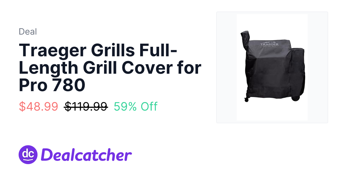 Amazon - Traeger Grills Full-Length Grill Cover for Pro 780 $48.99