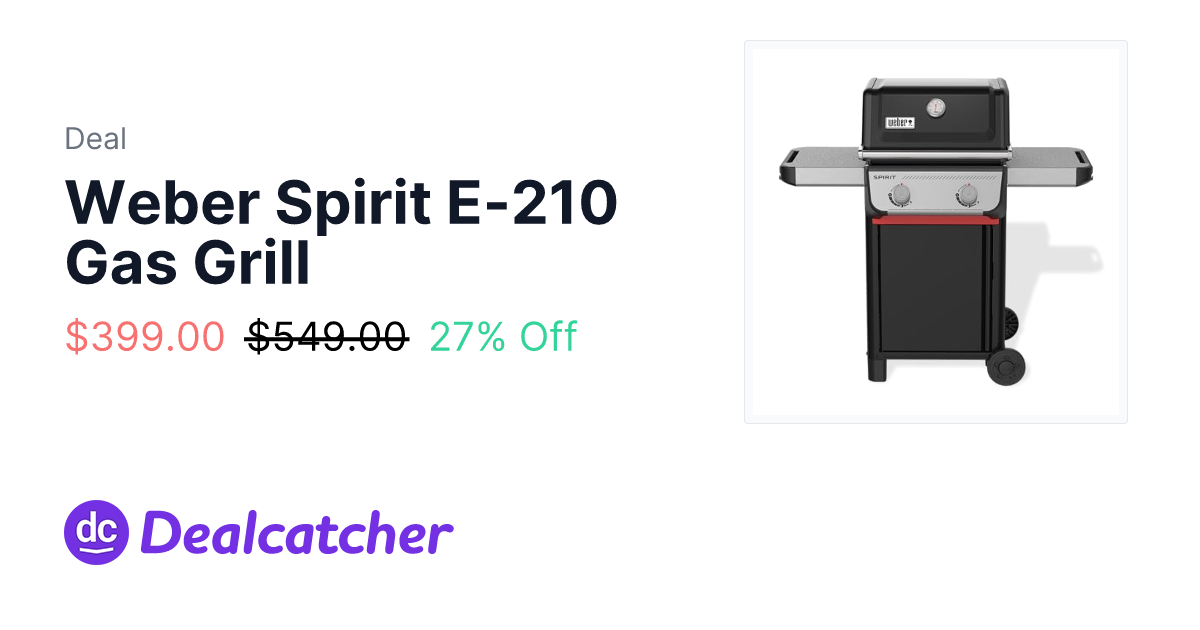 Amazon - Weber Spirit E-210 Gas Grill $399.00