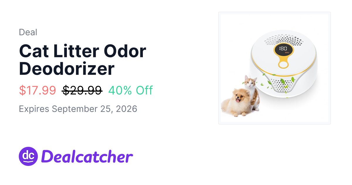 Amazon - Cat Litter Odor Deodorizer $17.99