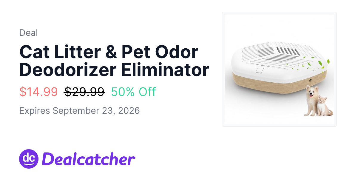 Amazon - Cat Litter & Pet Odor Deodorizer Eliminator $14.99