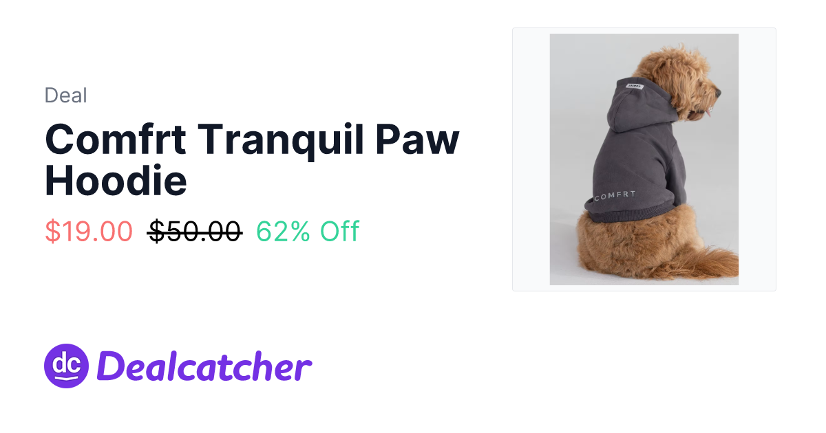 Comfrt - Comfrt Tranquil Paw Hoodie $19.00