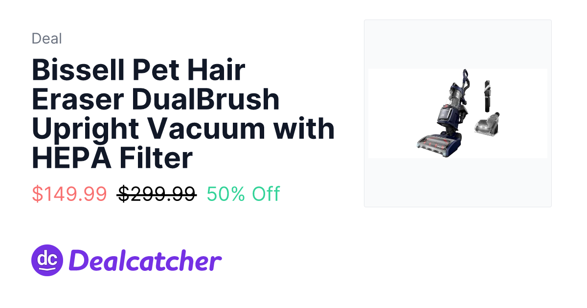 Woot - Bissell Pet Hair Eraser DualBrush Upright Vacuum with HEPA Filter $149.99