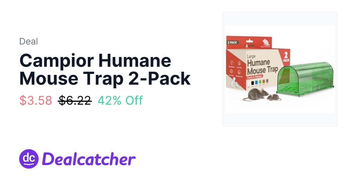 Amazon - Campior Humane Mouse Trap 2-Pack $3.58