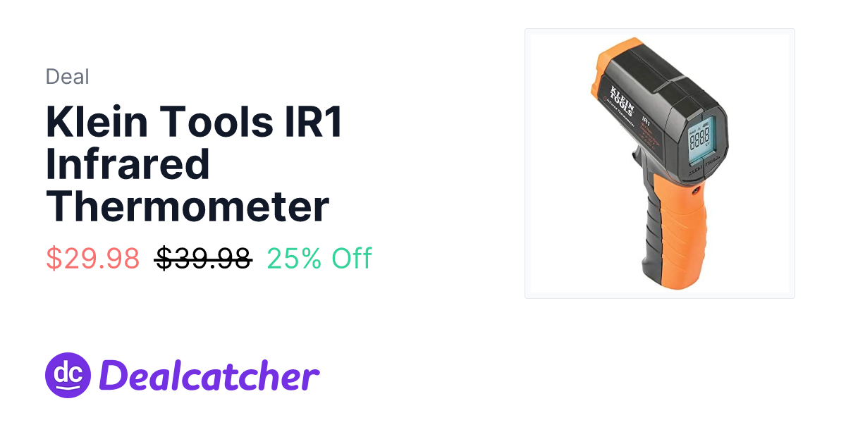 Amazon - Klein Tools IR1 Infrared Thermometer $29.98