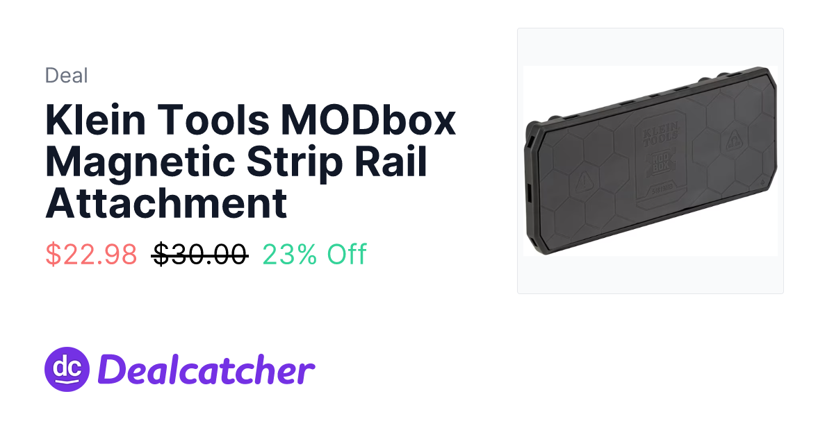 Lowes - Klein Tools MODbox Magnetic Strip Rail Attachment $22.98