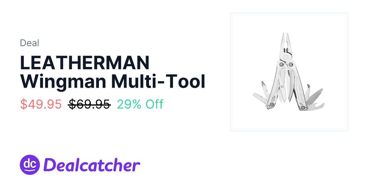 Amazon - LEATHERMAN Wingman Multi-Tool $49.95