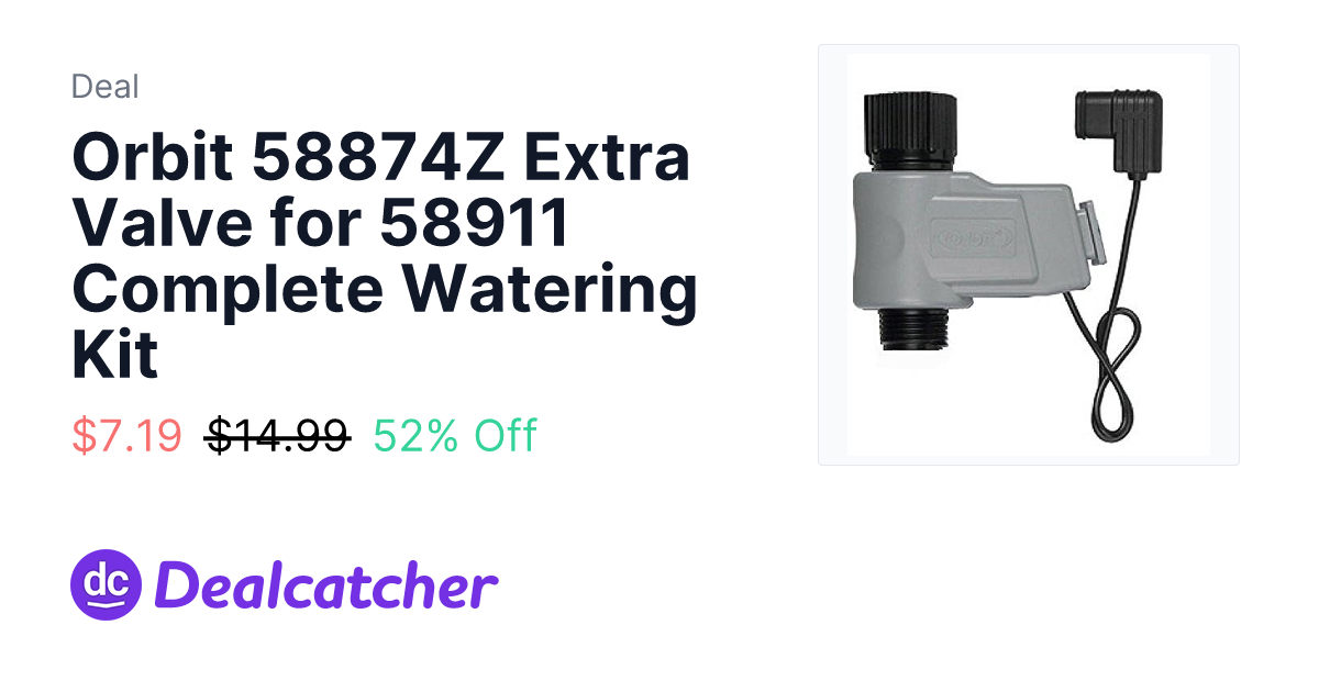 Amazon - Orbit 58874Z Extra Valve for 58911 Complete Watering Kit $7.19