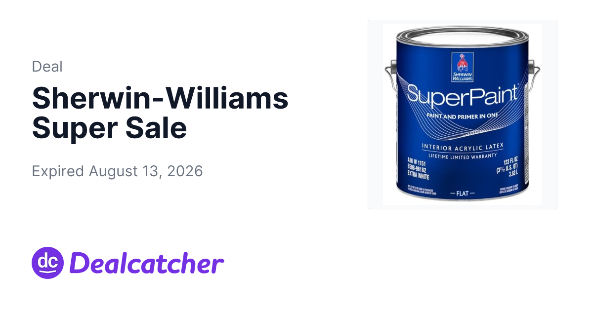 Sherwin Williams - Sherwin-Williams Super Sale