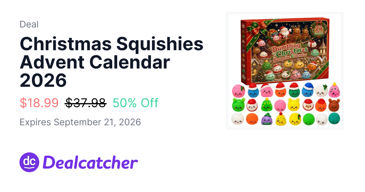 Amazon - Christmas Squishies Advent Calendar 2026 $18.99