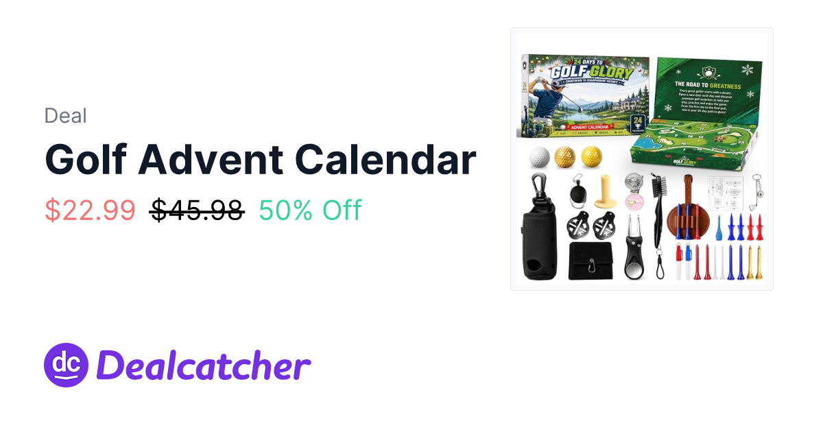 Amazon - Golf Advent Calendar $22.99