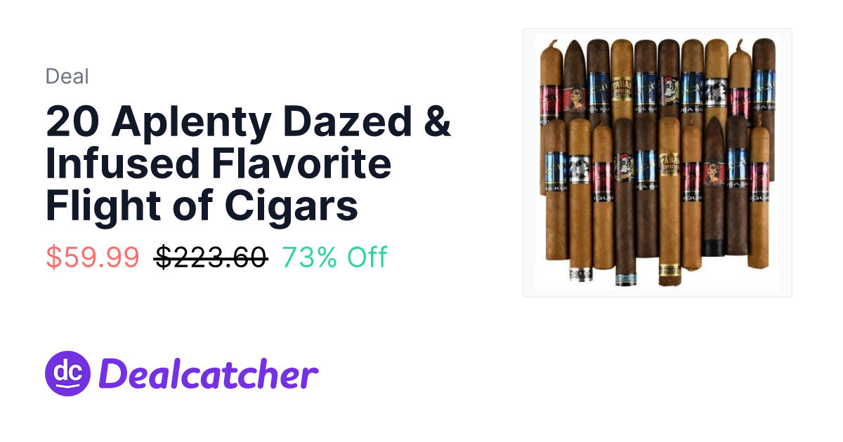 Cigar Page - 20 Aplenty Dazed & Infused Flavorite Flight of Cigars $59.99