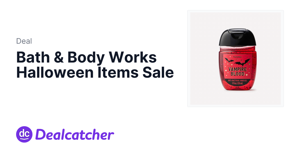Bath and Body Works - Bath & Body Works Halloween Items Sale