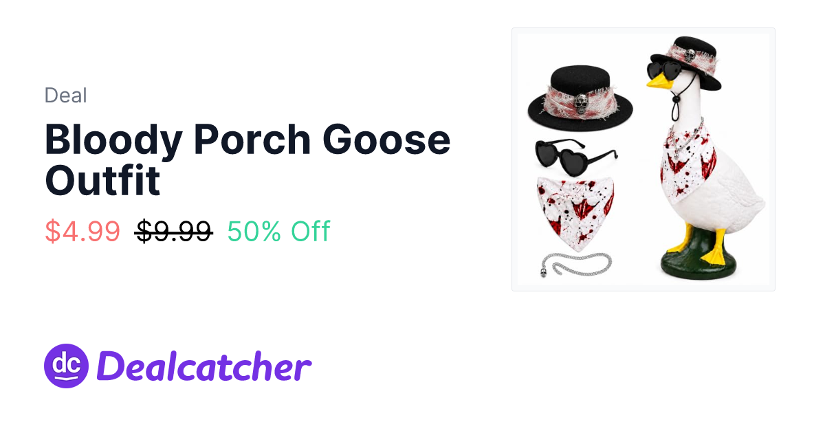 Amazon - Bloody Porch Goose Outfit $4.99