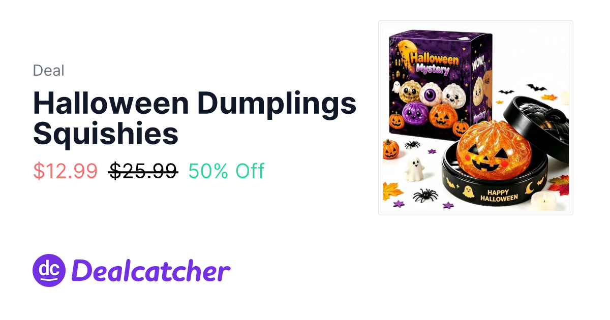 Amazon - Halloween Dumplings Squishies $12.99