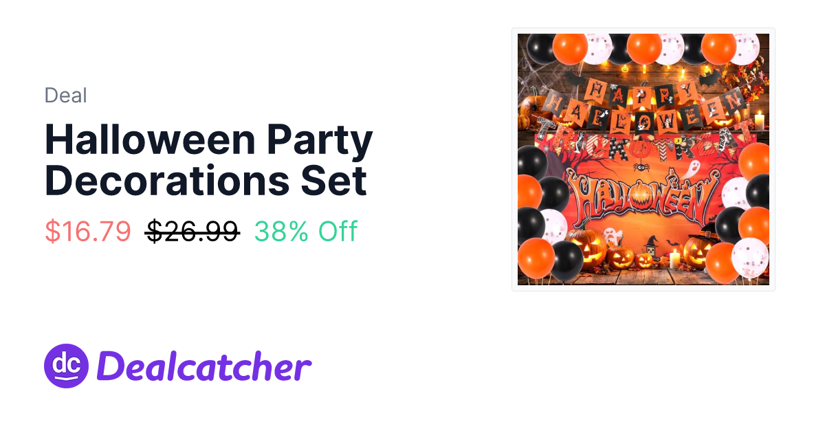 Amazon - Halloween Party Decorations Set $16.79