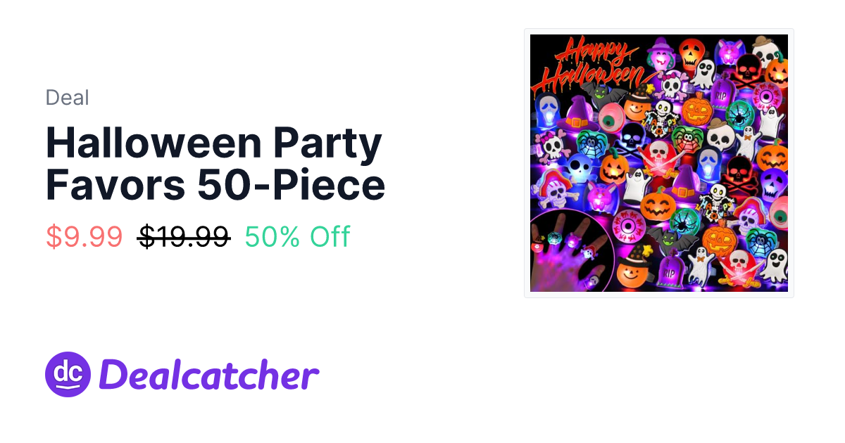 Amazon - Halloween Party Favors 50-Piece $9.99