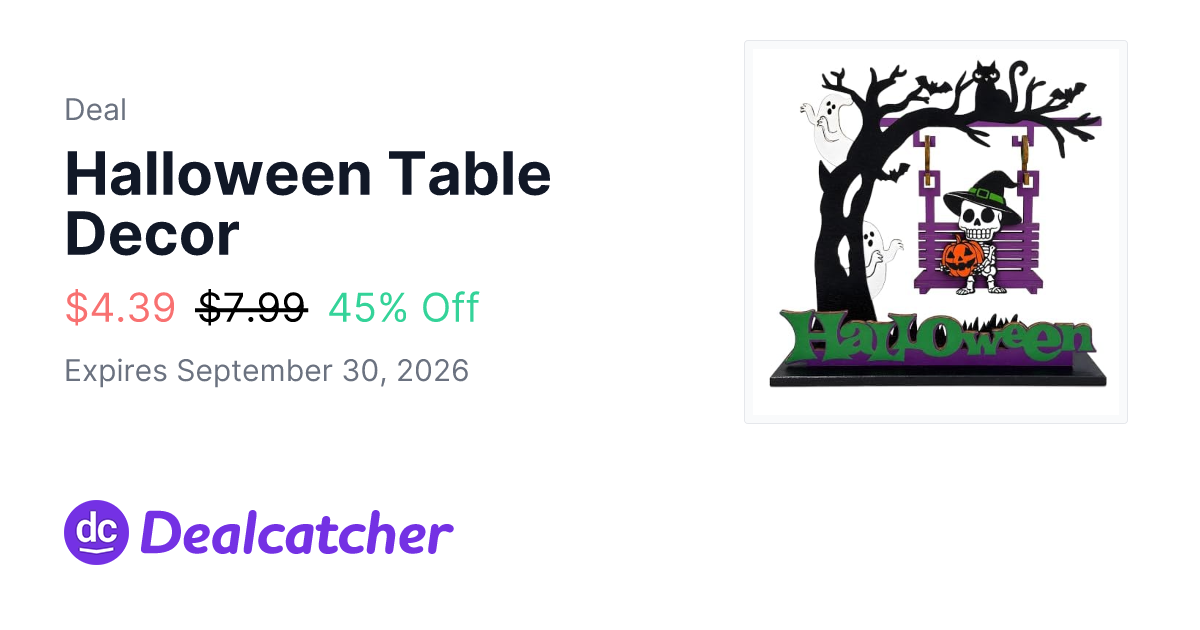 Amazon - Halloween Table Decor $4.39