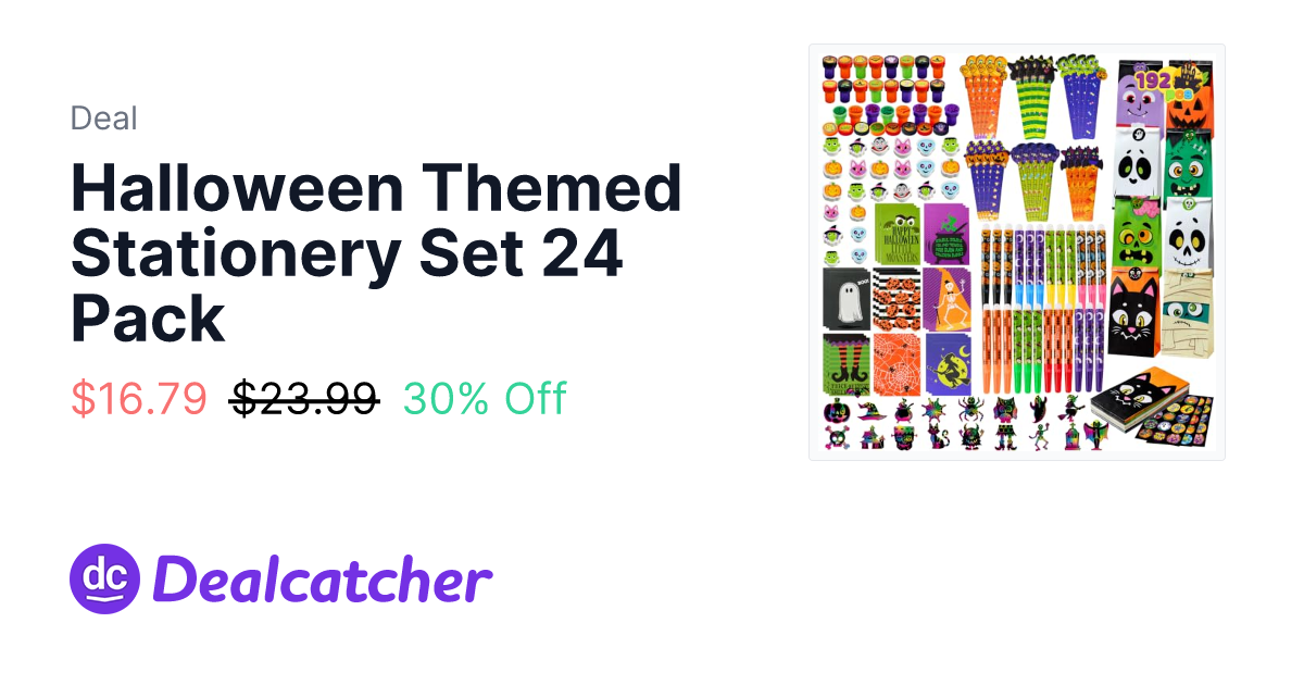 Amazon - Halloween Themed Stationery Set 24 Pack $16.79