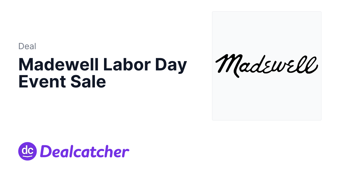Madewell - Madewell Labor Day Event Sale