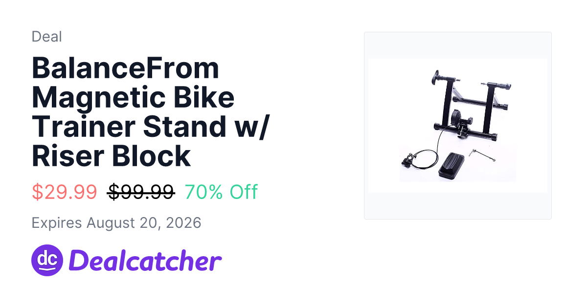 Woot - BalanceFrom Magnetic Bike Trainer Stand w/ Riser Block $29.99