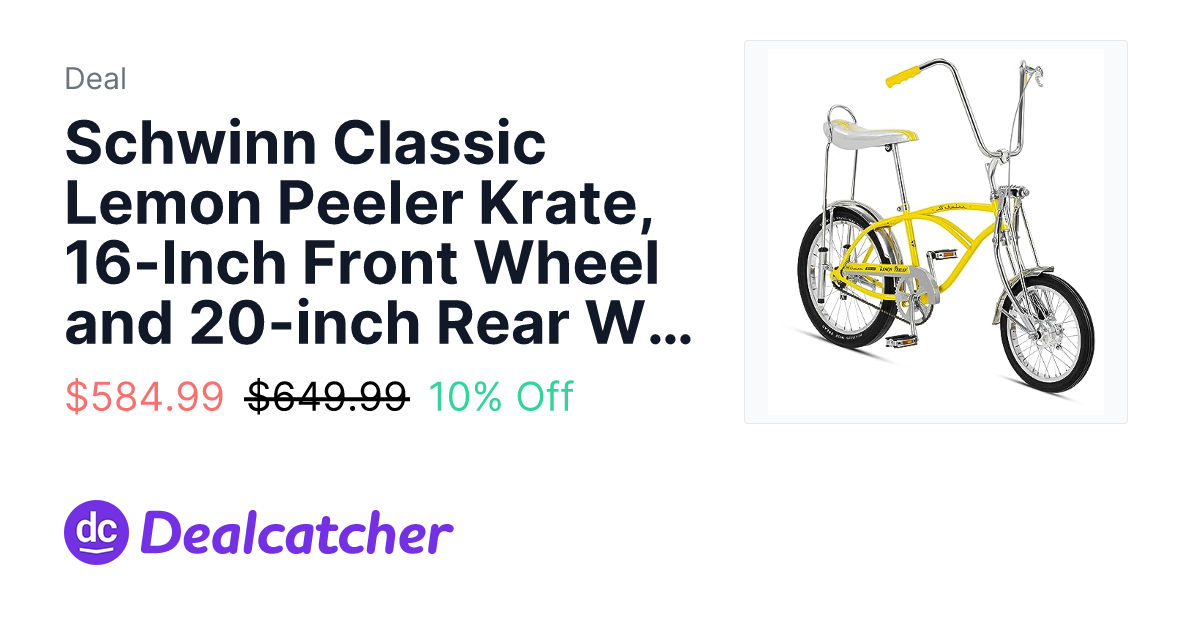 Amazon - Schwinn Classic Lemon Peeler Krate, 16-Inch Front Wheel and 20-inch Rear Wheel $584.99