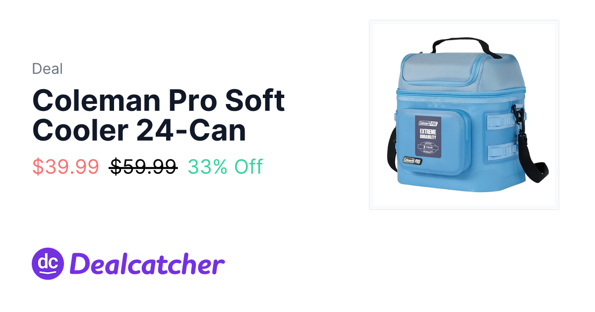 Amazon - Coleman Pro Soft Cooler 24-Can $39.99