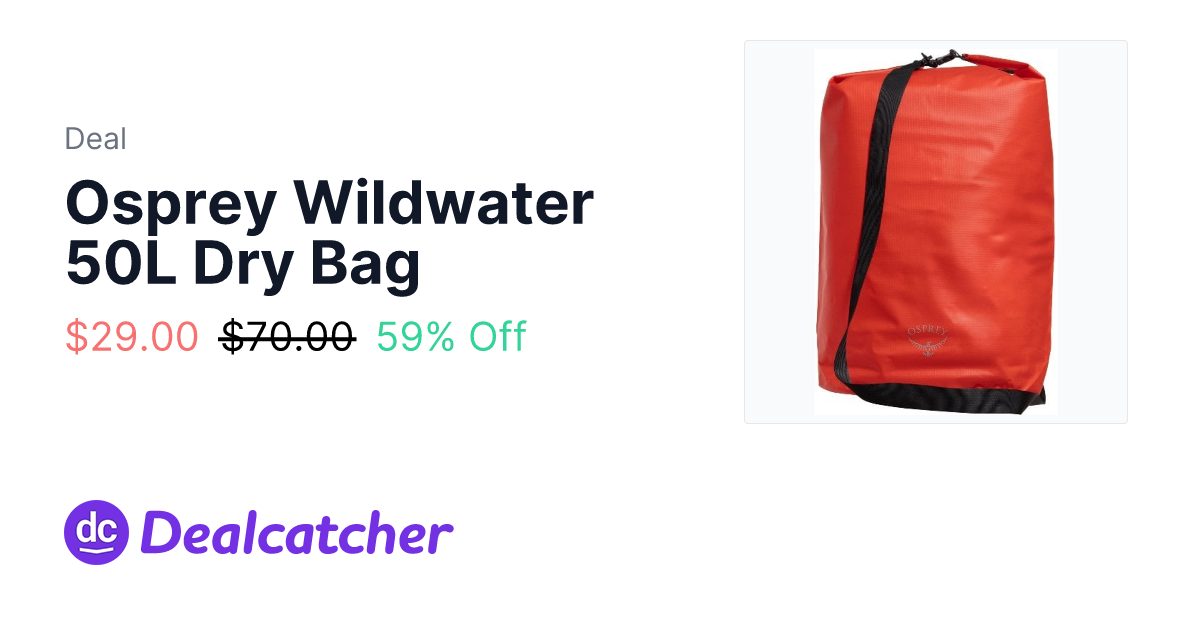 Sierra Trading Post - Osprey Wildwater 50L Dry Bag $29.00