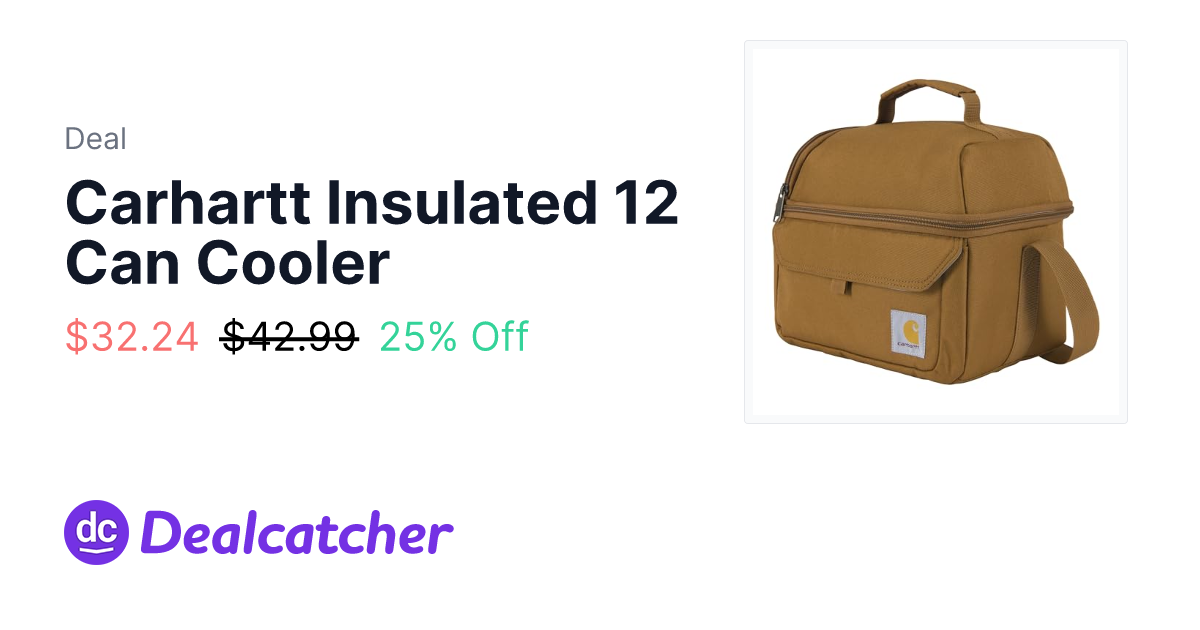 Amazon - Carhartt Insulated 12 Can Cooler $32.24