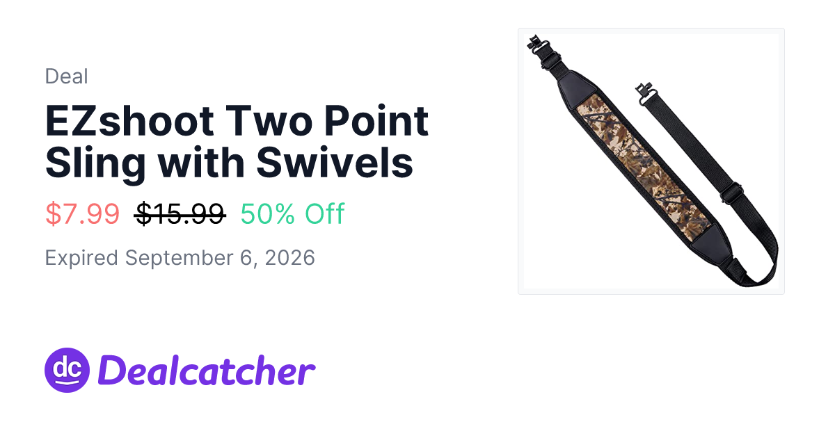 Amazon - EZshoot Two Point Sling with Swivels $7.99