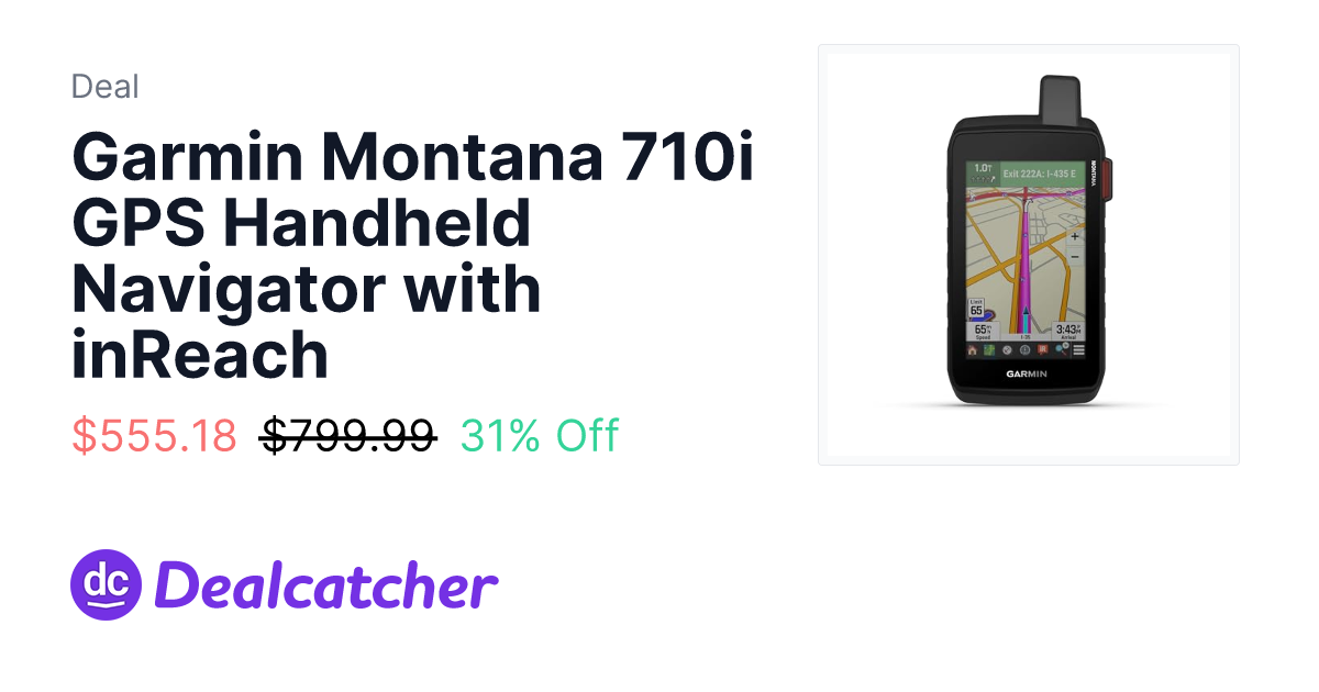 Amazon - Garmin Montana 710i GPS Handheld Navigator with inReach $555.18
