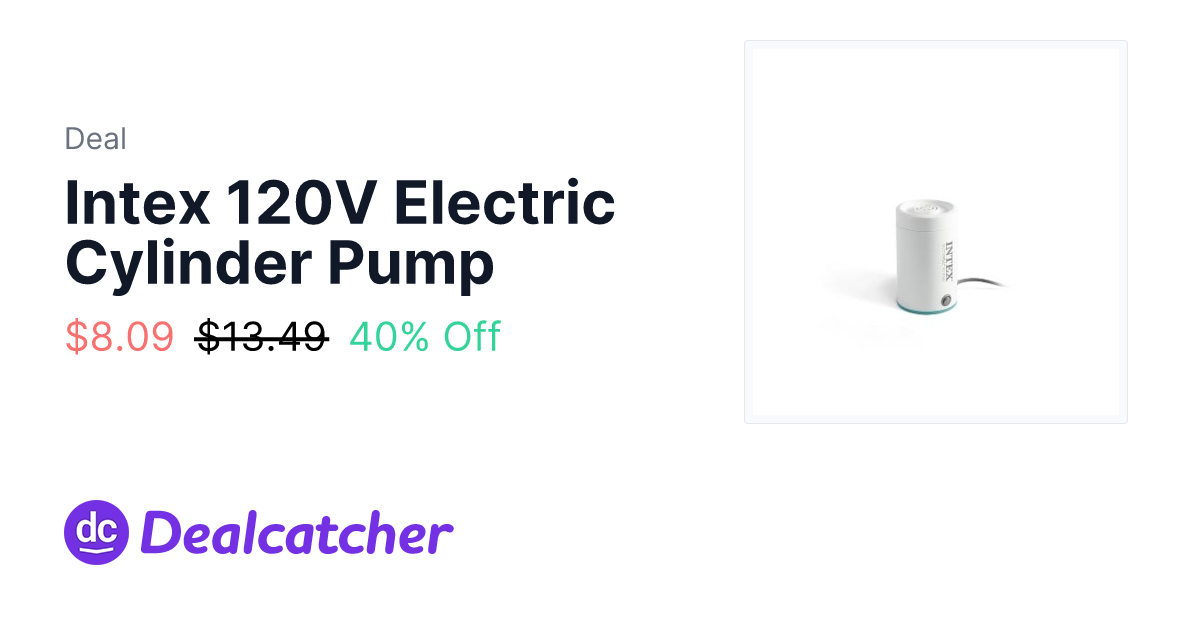 Target - Intex 120V Electric Cylinder Pump $8.09