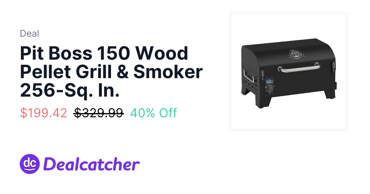 Amazon - Pit Boss 150 Wood Pellet Grill & Smoker 256-Sq. In. $199.42