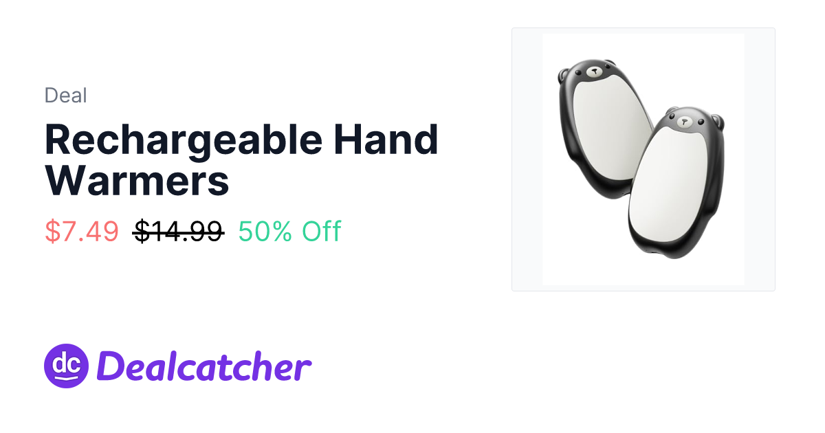 Amazon - Rechargeable Hand Warmers $7.49