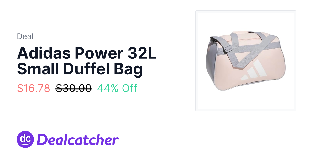 Amazon - Adidas Power 32L Small Duffel Bag $16.78