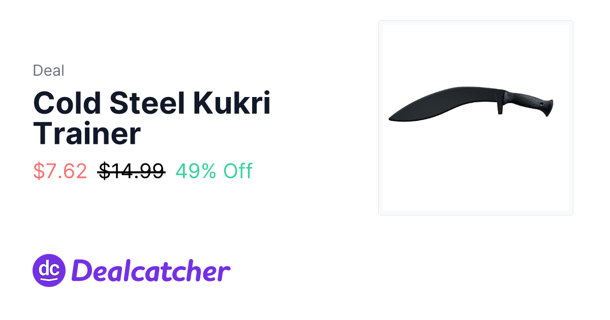 Amazon - Cold Steel Kukri Trainer $7.62