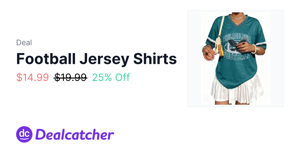 Amazon - Football Jersey Shirts $14.99