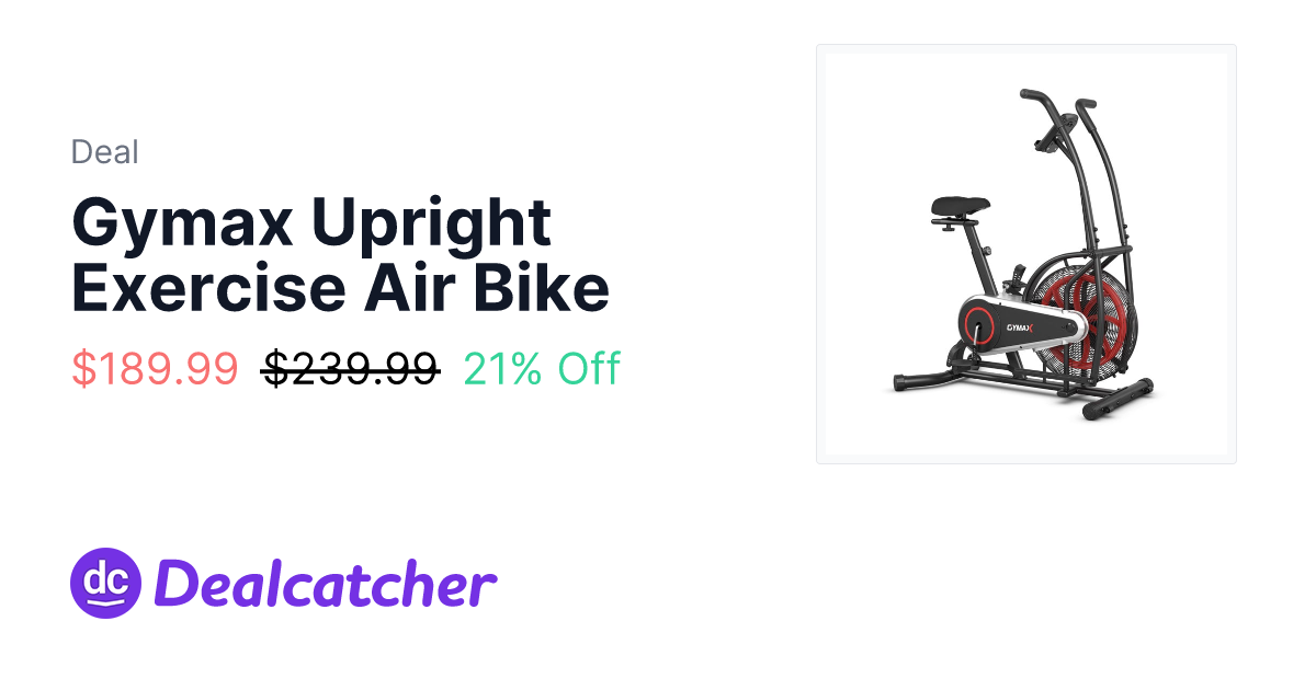 Costway - Gymax Upright Exercise Air Bike $189.99