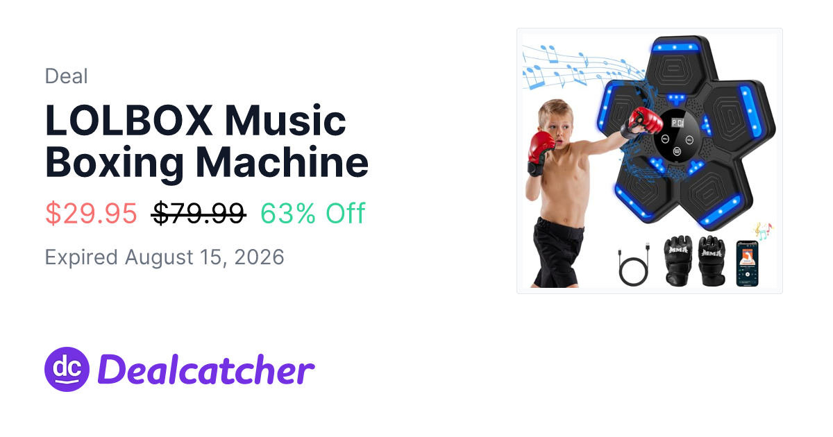 Amazon - LOLBOX Music Boxing Machine $29.95