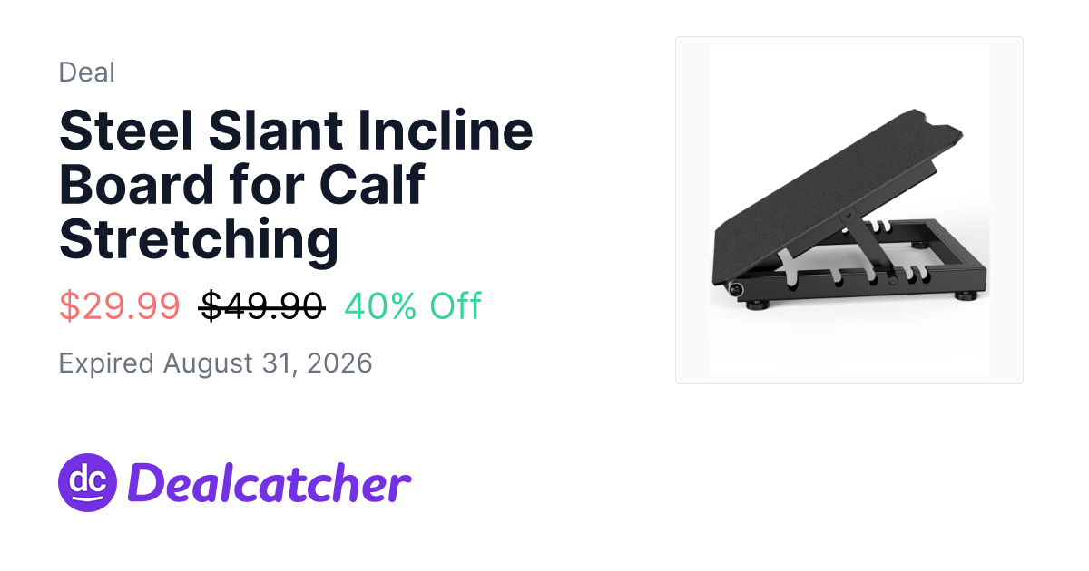 Amazon - Steel Slant Incline Board for Calf Stretching $29.99