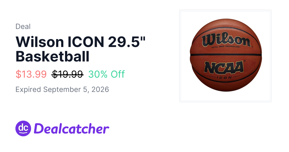 Target - Wilson ICON 29.5" Basketball $13.99