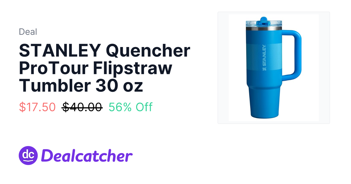 Amazon - STANLEY Quencher ProTour Flipstraw Tumbler 30 oz $17.50