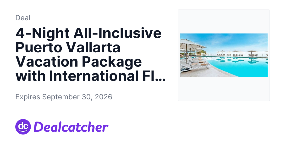 Travelzoo - 4-Night All-Inclusive Puerto Vallarta Vacation Package with International Flights