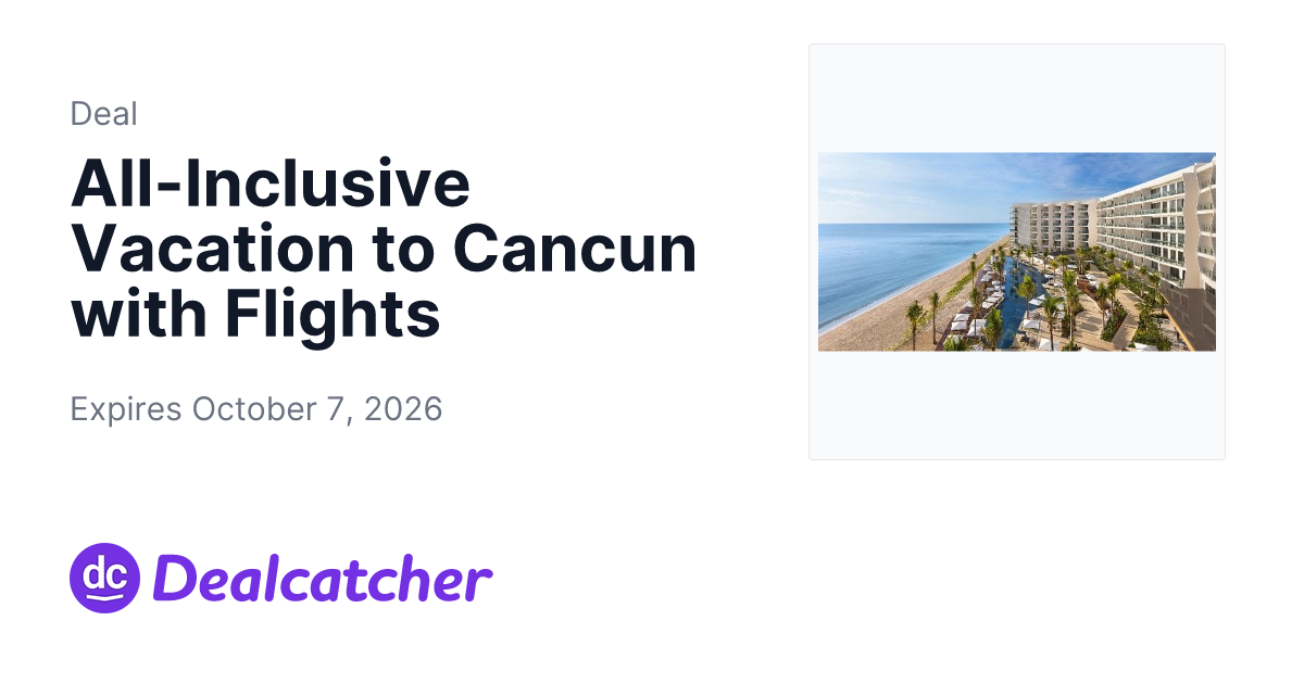 Travelzoo - All-Inclusive Vacation to Cancun with Flights