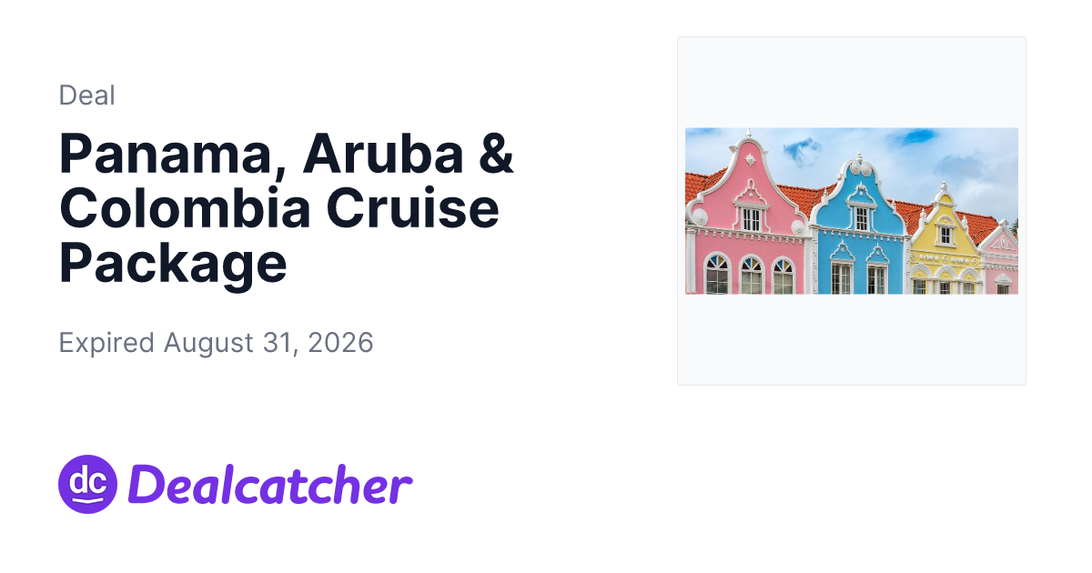 Travelzoo - Panama, Aruba & Colombia Cruise Package