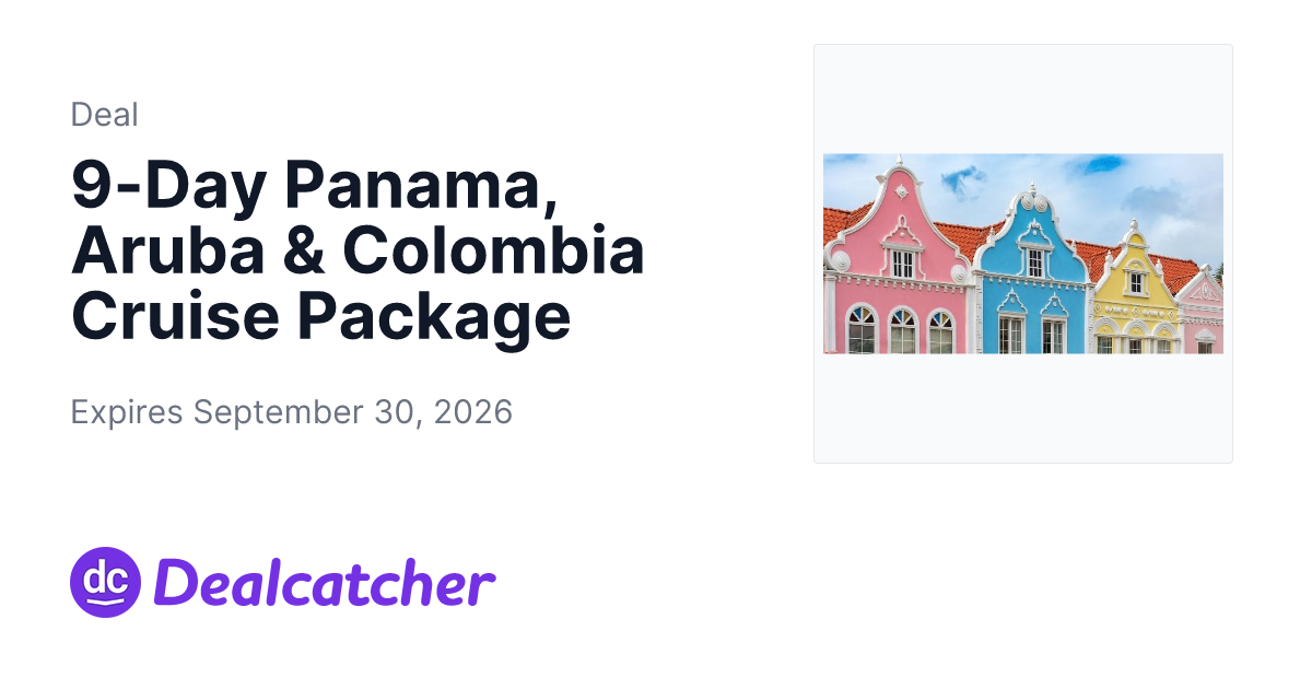Travelzoo - 9-Day Panama, Aruba & Colombia Cruise Package