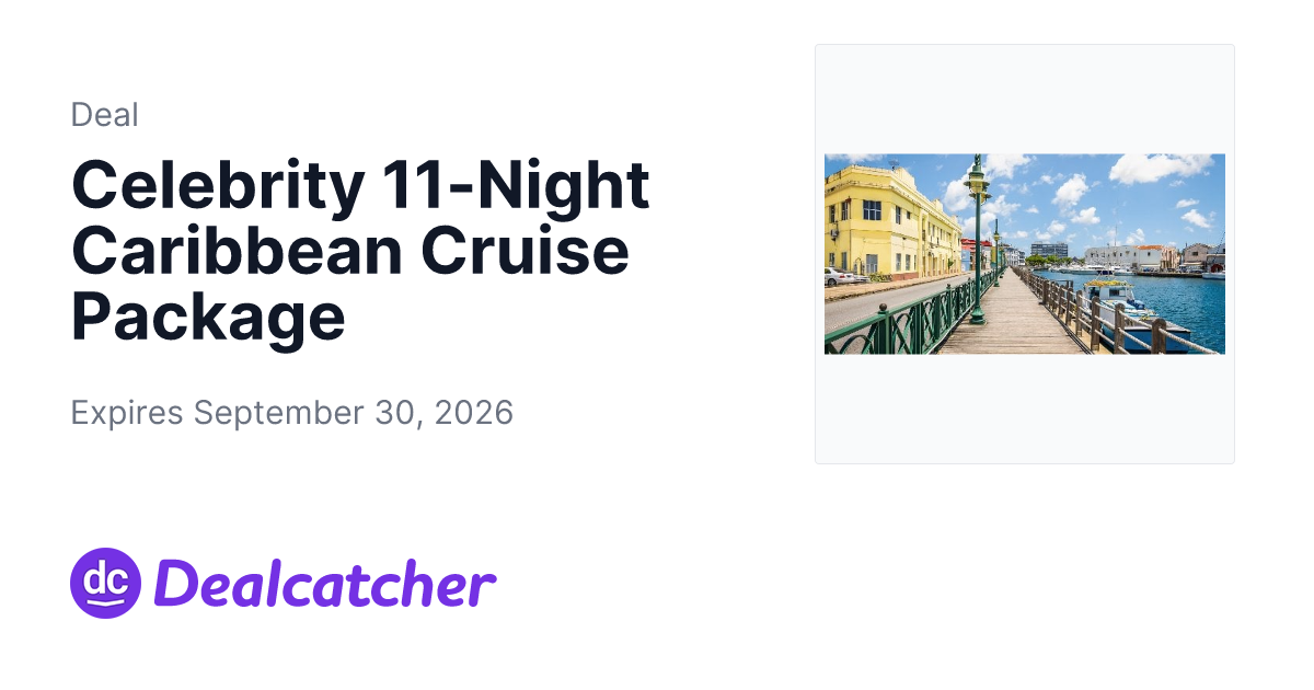 Travelzoo - Celebrity 11-Night Caribbean Cruise Package